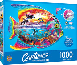 Puzzle Masterpieces: 1000 Piece Shaped Countours - Tropical Fish