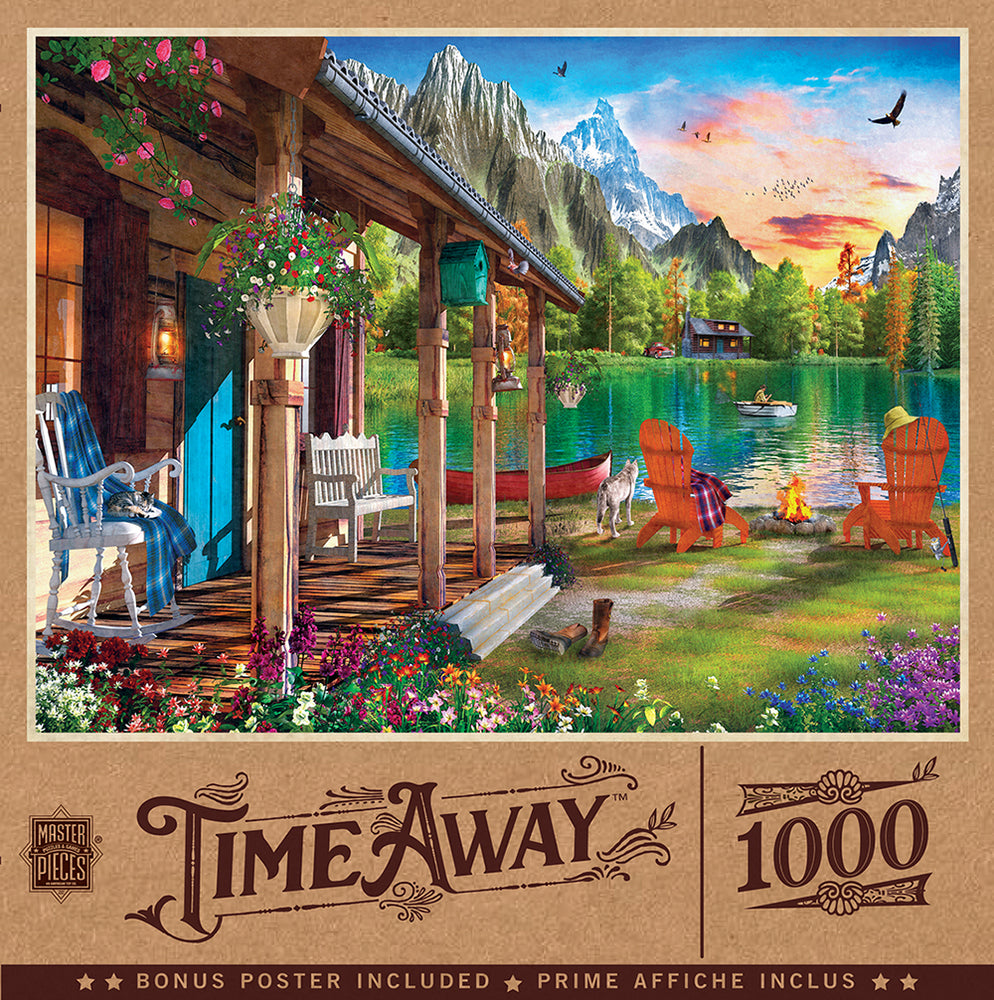 Puzzle Masterpieces: 1000 Piece Time Away - Evening on the Lake
