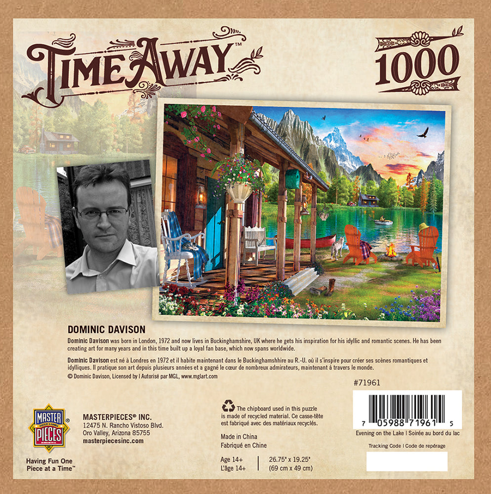 Puzzle Masterpieces: 1000 Piece Time Away - Evening on the Lake