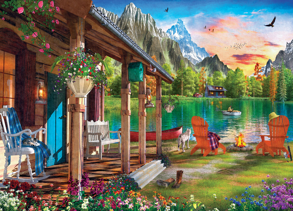 Puzzle Masterpieces: 1000 Piece Time Away - Evening on the Lake