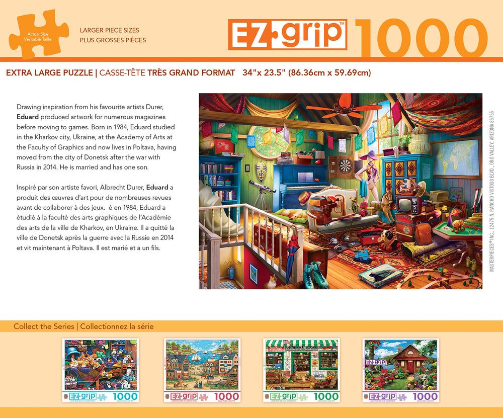 Puzzle Masterpieces: 1000 Piece EZGrip Attic Treasures