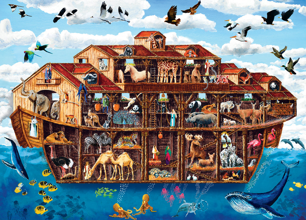 Puzzle Masterpieces: 1000 Piece EzGrip Cut-Aways - Noah's Ark