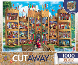 Puzzle Masterpieces: 1000 Piece EZGrip Cut-Aways - Medieval Castle
