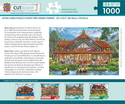 Puzzle Masterpieces: 1000 Piece EZGrip Cut-Aways - Camping Lodge