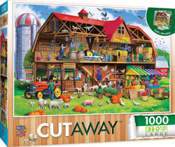 Puzzle Masterpieces: 1000 Piece EZGrip Cut-Aways - Family Barn