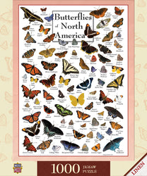 Puzzle Masterpieces: 1000 Piece Field Guide - Butterflies of North America