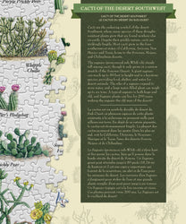 Puzzle Masterpieces: 1000 Piece Poster Art - Cacti of the Desert Southwest