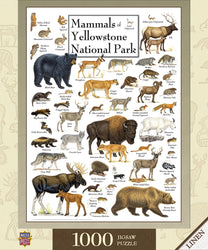 Puzzle Masterpieces: 1000 Piece Field Guide - Mammals of Yellowstone National Park