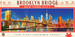 Puzzle Masterpieces: 1000 Piece Panoramic American Vistas - Brooklyn Bridge