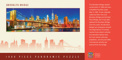 Puzzle Masterpieces: 1000 Piece Panoramic American Vistas - Brooklyn Bridge