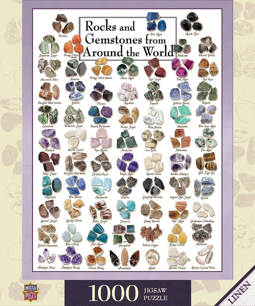 Puzzle Masterpieces: 1000 Piece Field Guide - Rocks and Genstones