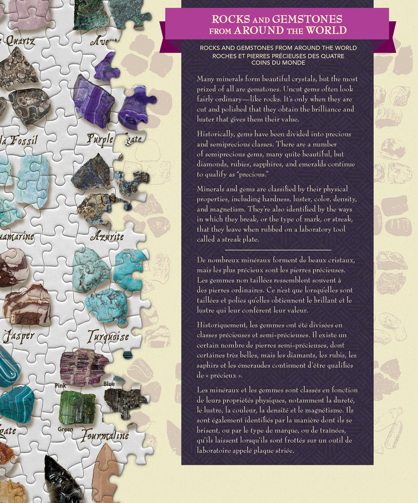 Puzzle Masterpieces: 1000 Piece Field Guide - Rocks and Genstones