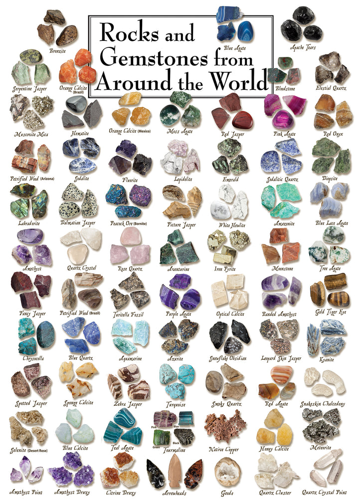 Puzzle Masterpieces: 1000 Piece Field Guide - Rocks and Genstones