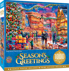 Puzzle Masterpieces: 1000 Piece Holiday - Village Square