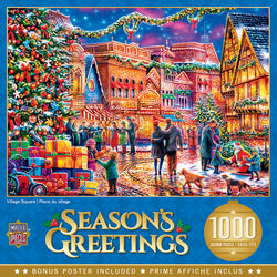 Puzzle Masterpieces: 1000 Piece Holiday - Village Square