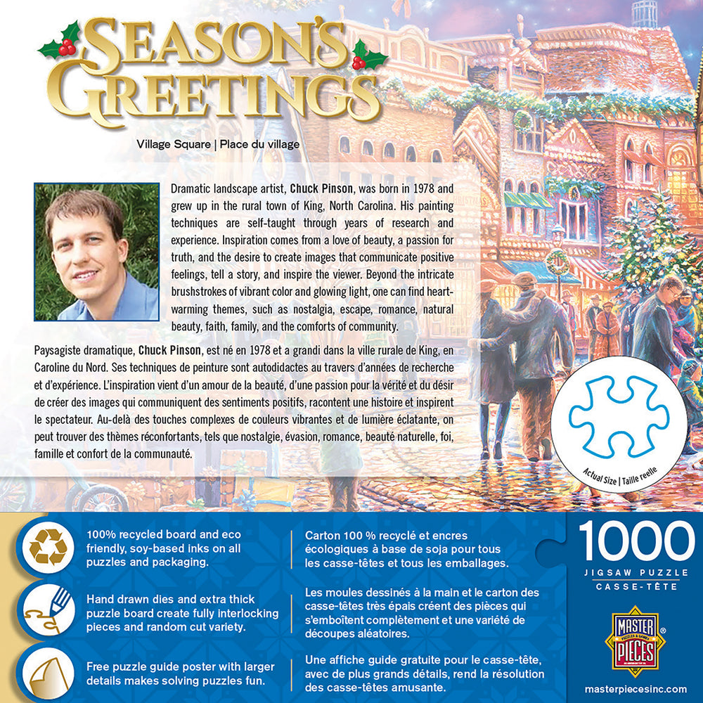 Puzzle Masterpieces: 1000 Piece Holiday - Village Square