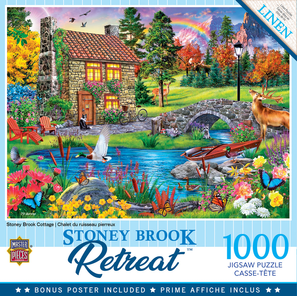 Puzzle Masterpieces: 1000 Piece Retreat - Stoney Brook Retreat