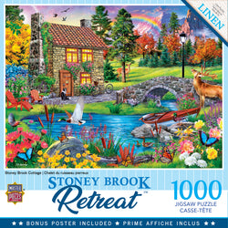 Puzzle Masterpieces: 1000 Piece Retreat - Stoney Brook Retreat