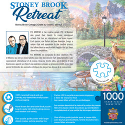 Puzzle Masterpieces: 1000 Piece Retreat - Stoney Brook Retreat