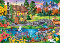 Puzzle Masterpieces: 1000 Piece Retreat - Stoney Brook Retreat