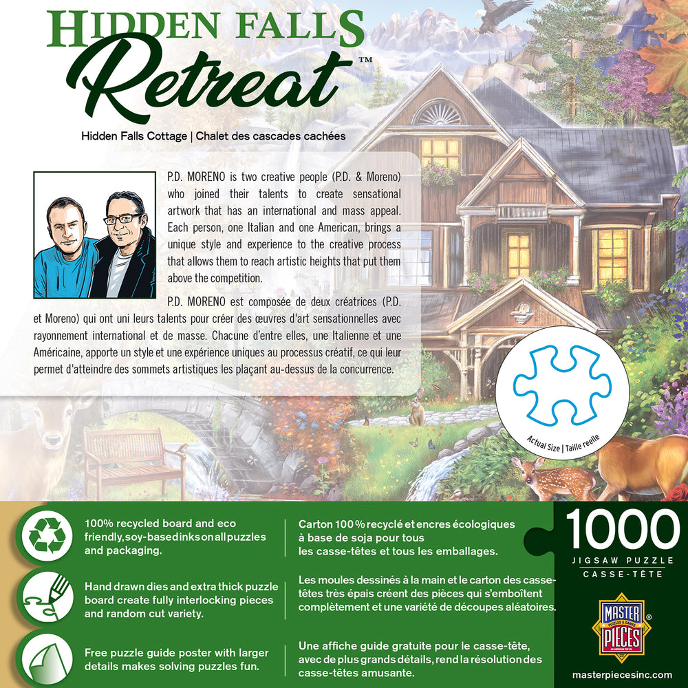 Puzzle Masterpieces: 1000 Piece Retreat - Hidden Falls Retreat