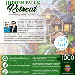 Puzzle Masterpieces: 1000 Piece Retreat - Hidden Falls Retreat