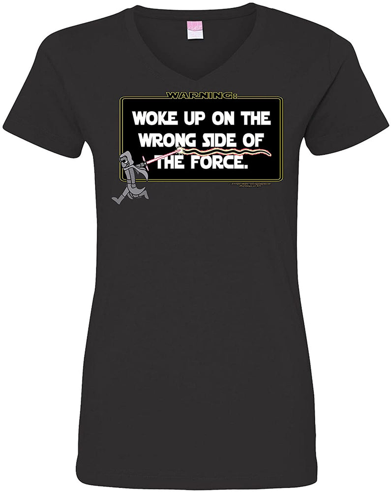 T-Shirt Offworld: Wrong Side Of The Force V-Neck Ladies Cut