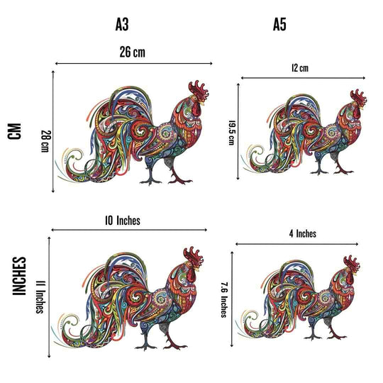 Puzzle Craft-Hub: Rooster