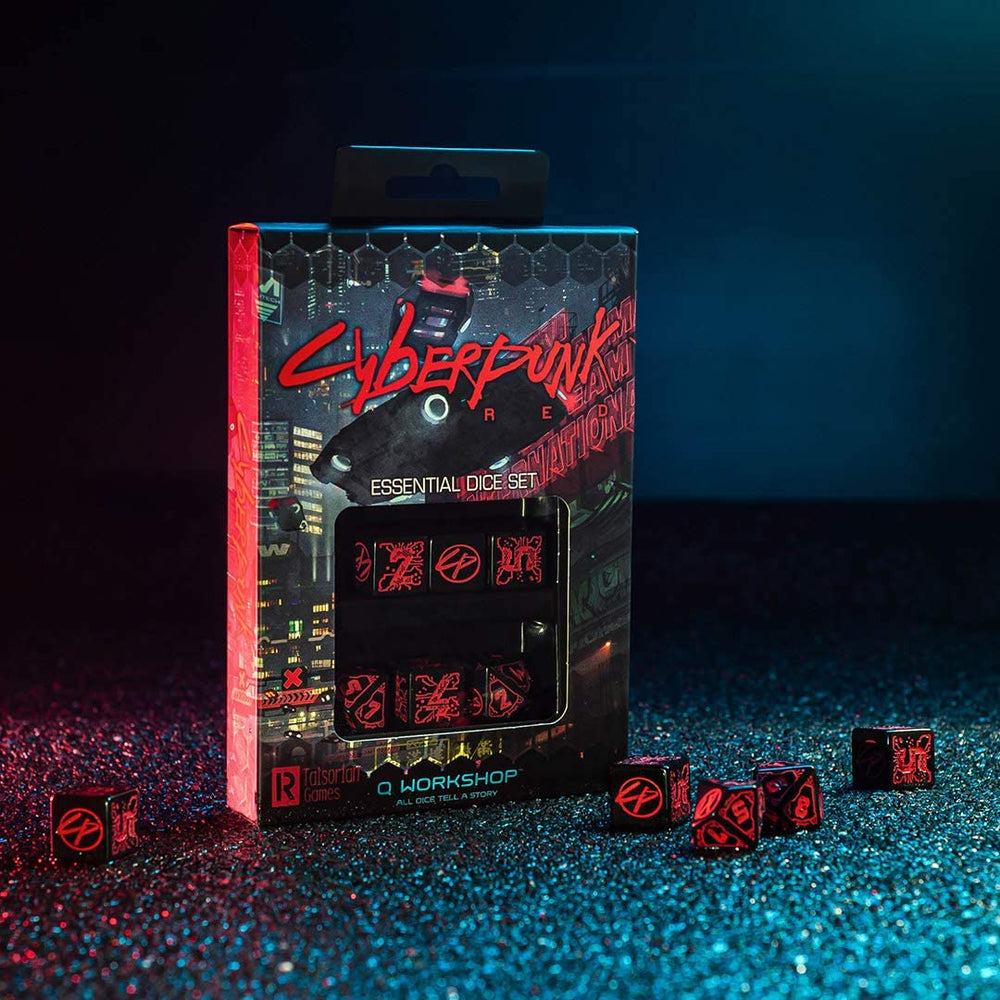 Cyberpunk RED RPG:  Essential Dice Set