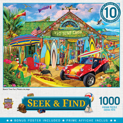 Puzzle Masterpieces: 1000 Piece Seek & Find - Beach Time Fun