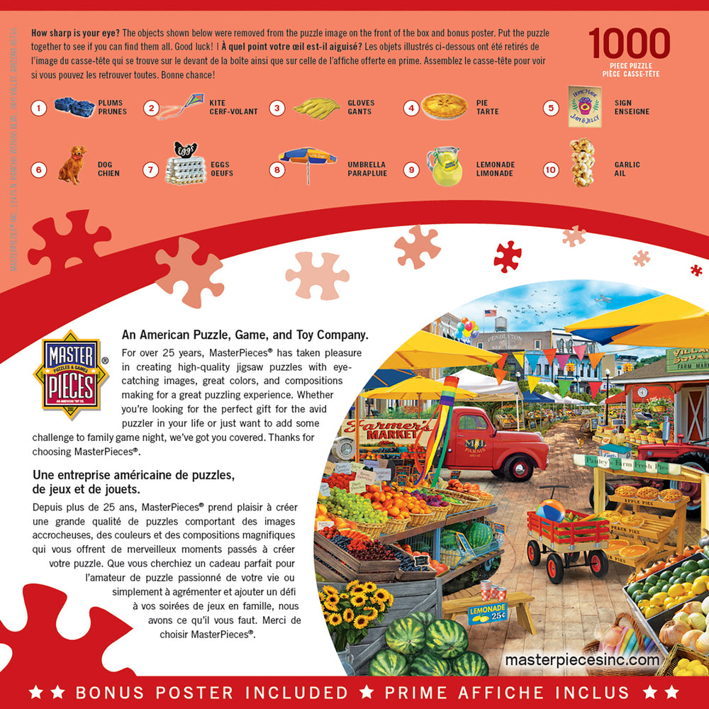 Puzzle Masterpieces: 1000 Piece Seek & Find - Market Square