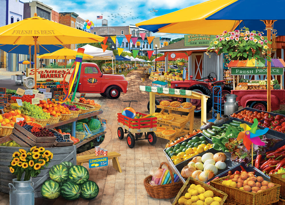 Puzzle Masterpieces: 1000 Piece Seek & Find - Market Square