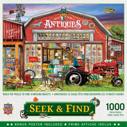 Puzzle Masterpieces: 1000 Piece Seek & Find - Antiques for Sale