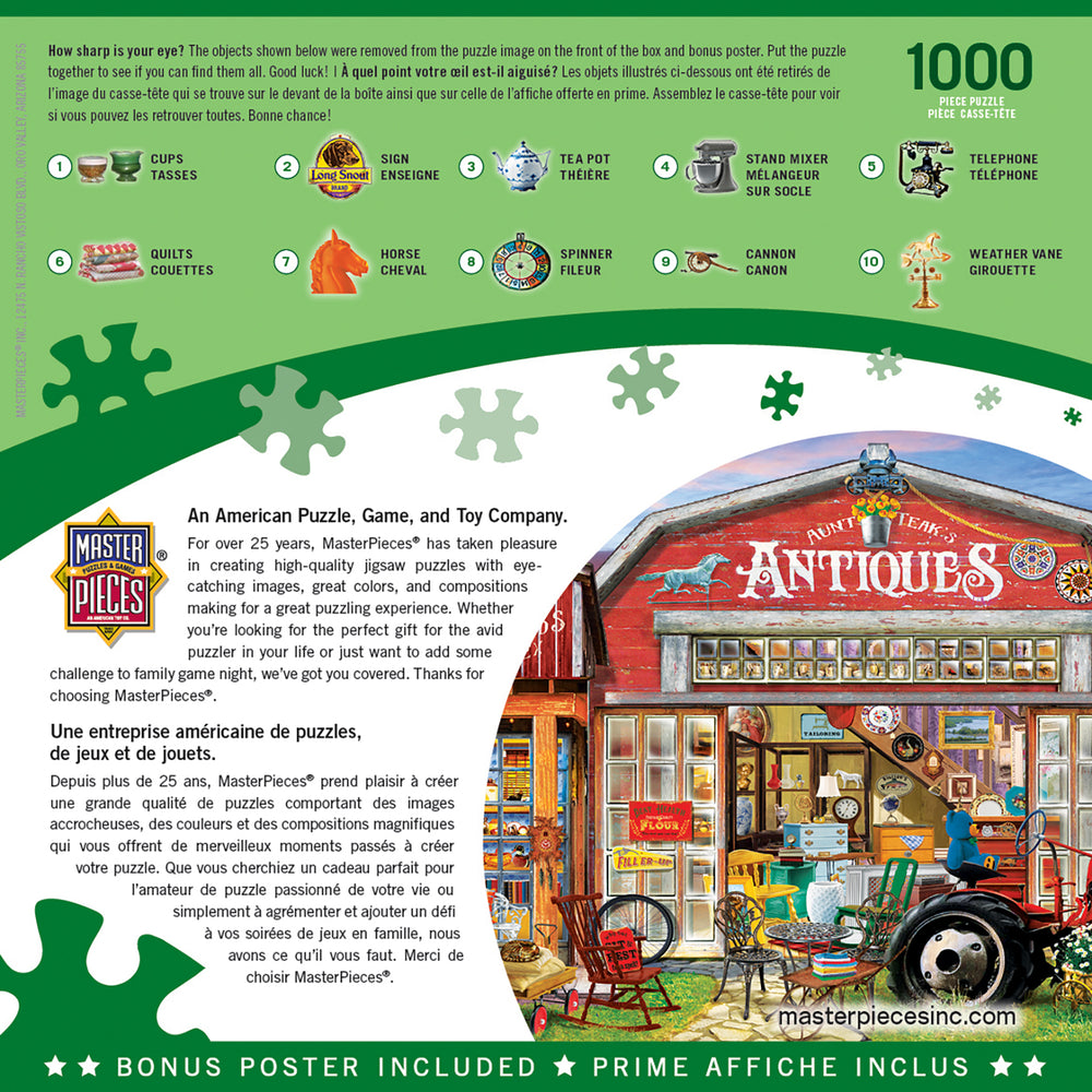Puzzle Masterpieces: 1000 Piece Seek & Find - Antiques for Sale