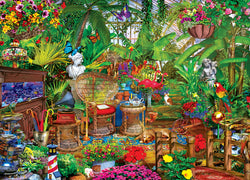 Puzzle Masterpieces: 1000 Piece Seek & Find - Garden Hideway