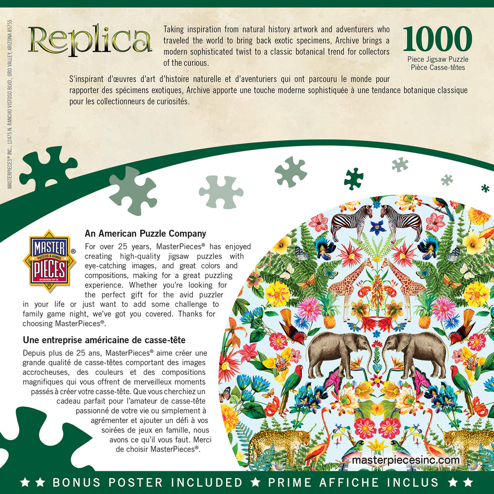 Puzzle Masterpieces: 1000 Piece Replica - Safari