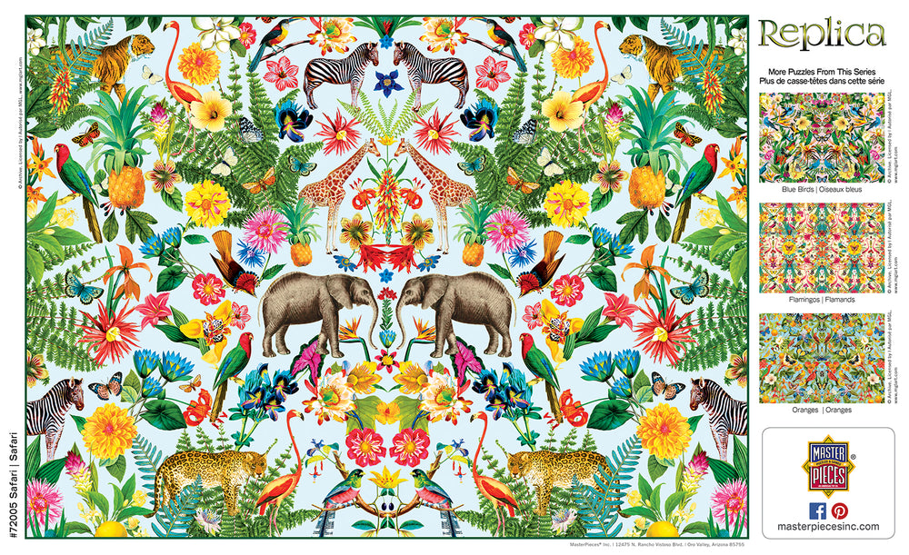 Puzzle Masterpieces: 1000 Piece Replica - Safari