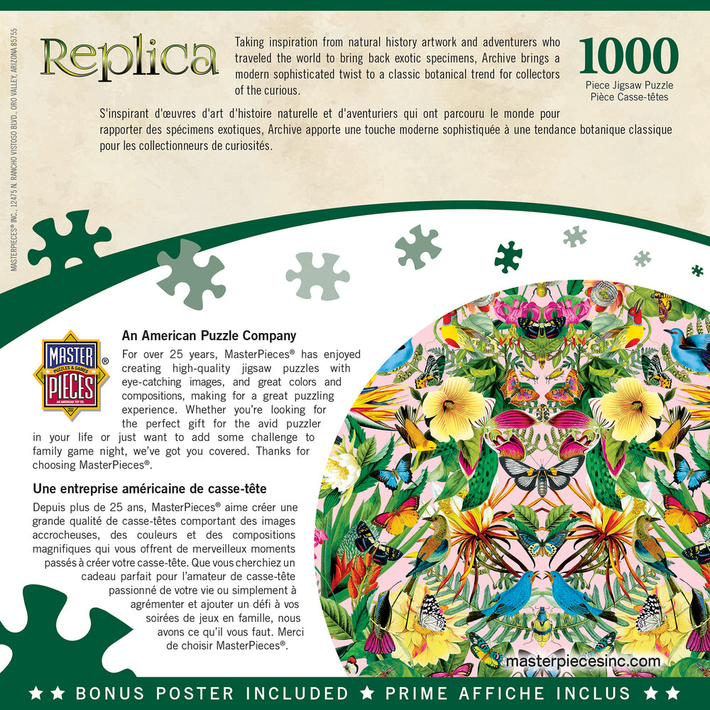 Puzzle Masterpieces: 1000 Piece Replica - Bluebirds