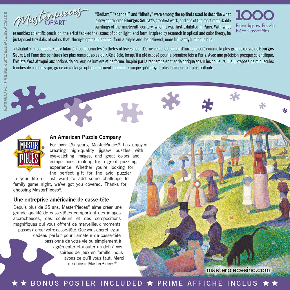 Puzzle Masterpieces: 1000 Piece Masterpieces - A Sunday on La Grande Jatte