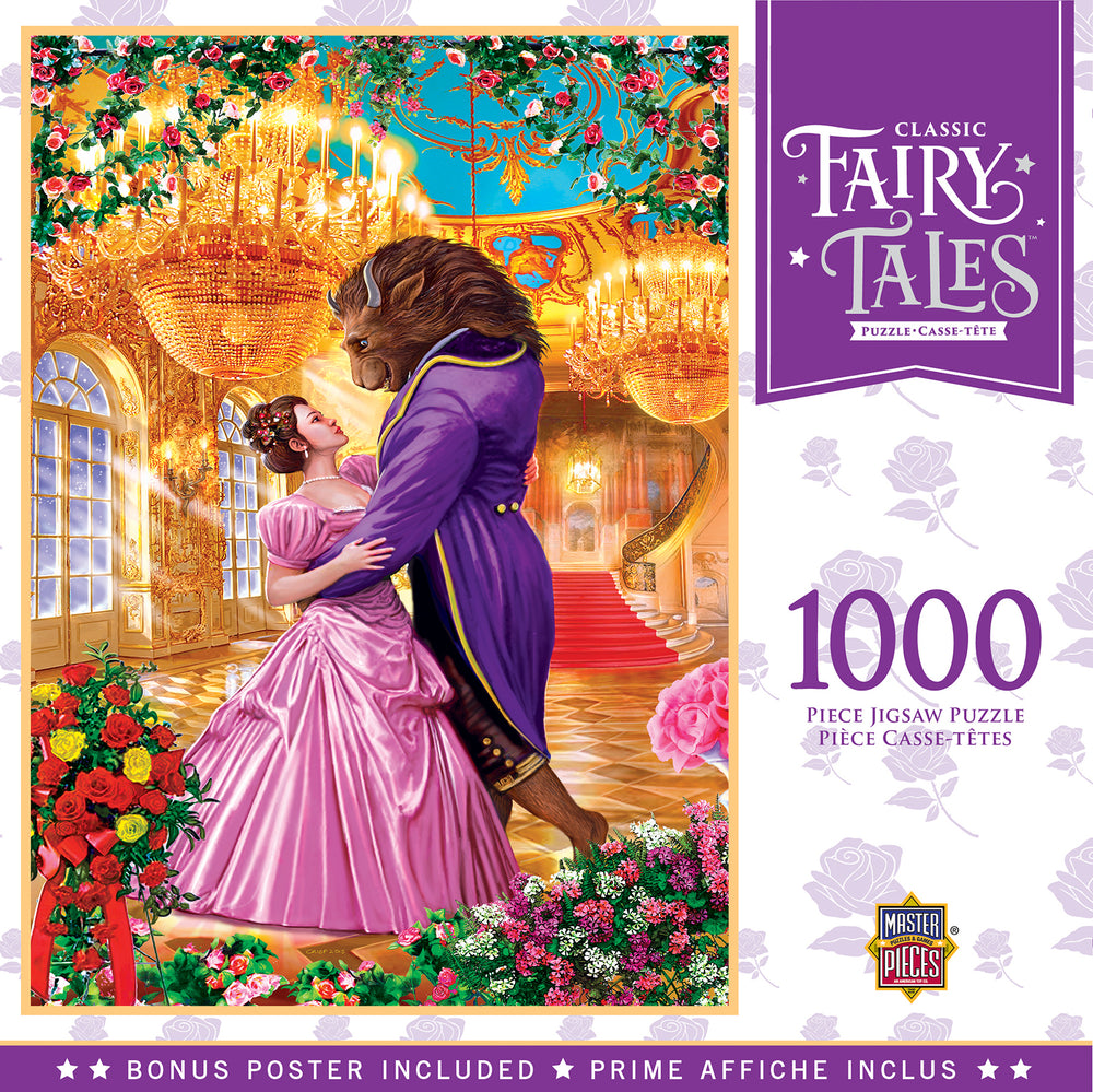 Puzzle Masterpieces: 1000 Piece Classic Fairy Tales - Beauty and the Beast