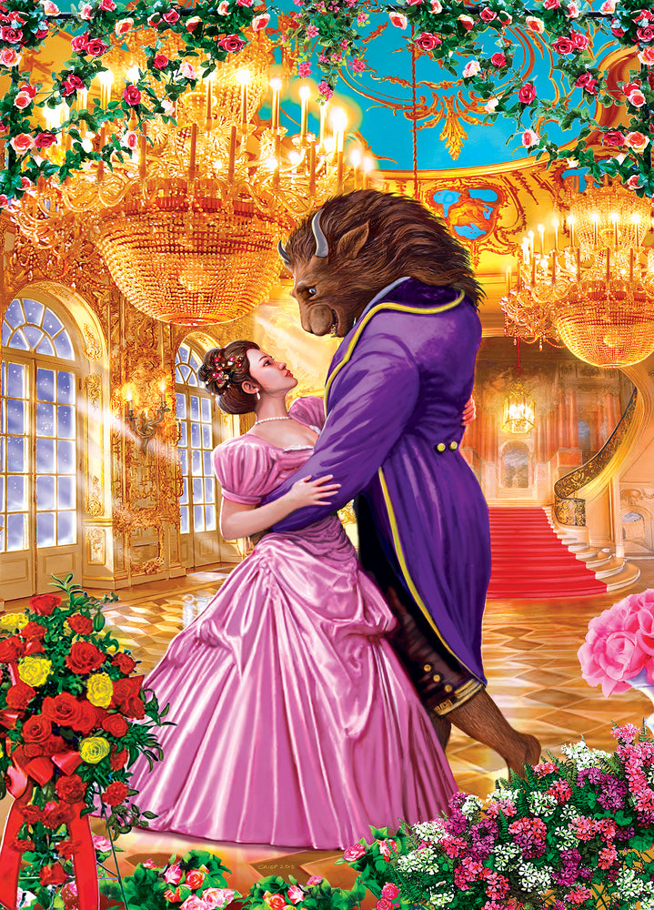 Puzzle Masterpieces: 1000 Piece Classic Fairy Tales - Beauty and the Beast