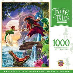 Puzzle Masterpieces: 1000 Piece Classic Fairy Tales - Peter Pan