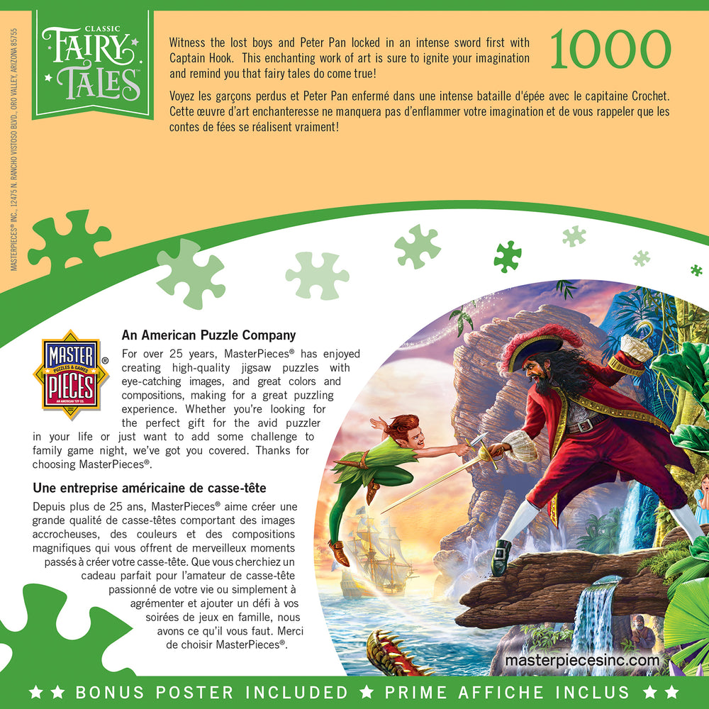 Puzzle Masterpieces: 1000 Piece Classic Fairy Tales - Peter Pan
