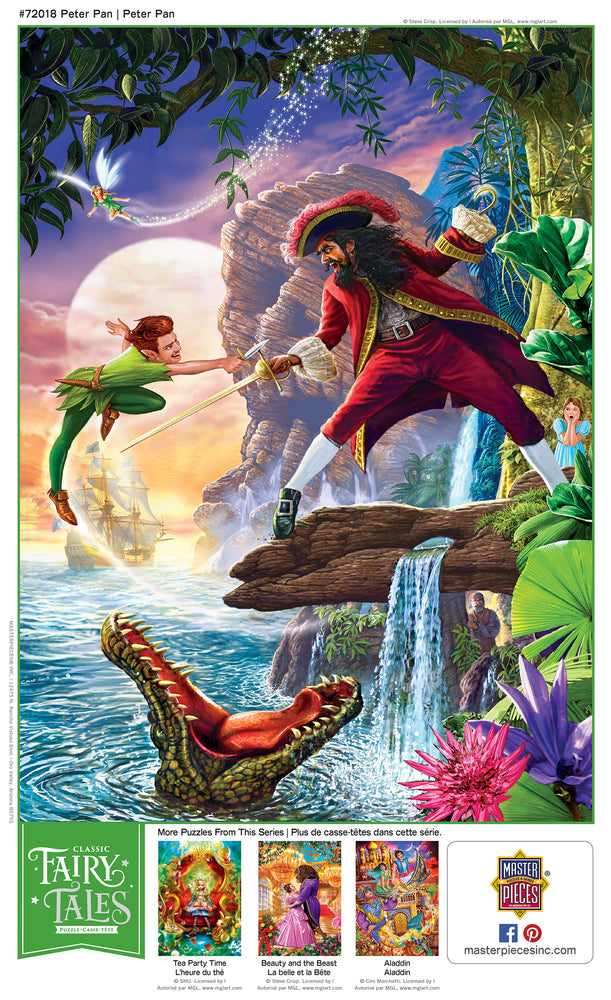 Puzzle Masterpieces: 1000 Piece Classic Fairy Tales - Peter Pan