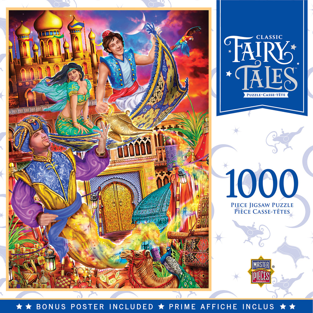 Puzzle Masterpieces: 1000 Piece Classic Fairy Tales - Aladdin