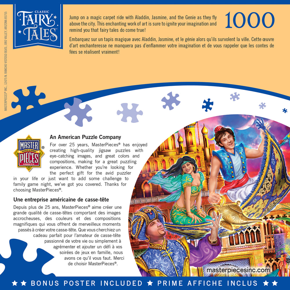 Puzzle Masterpieces: 1000 Piece Classic Fairy Tales - Aladdin
