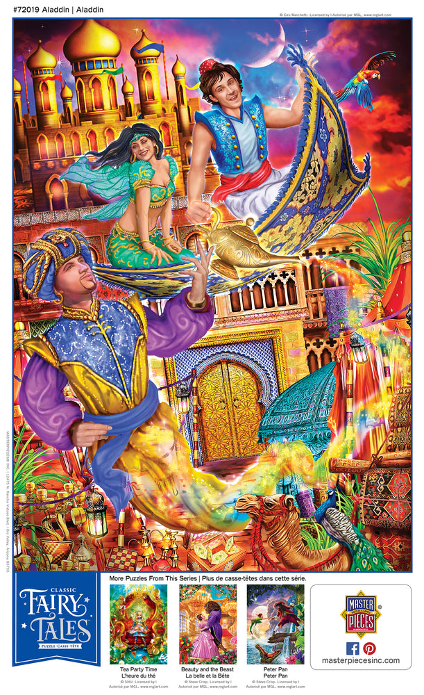 Puzzle Masterpieces: 1000 Piece Classic Fairy Tales - Aladdin