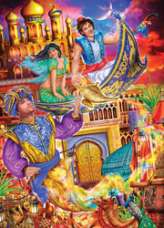Puzzle Masterpieces: 1000 Piece Classic Fairy Tales - Aladdin