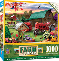 Puzzle Masterpieces: 1000 Piece Farm & Country - Harvest Ranch