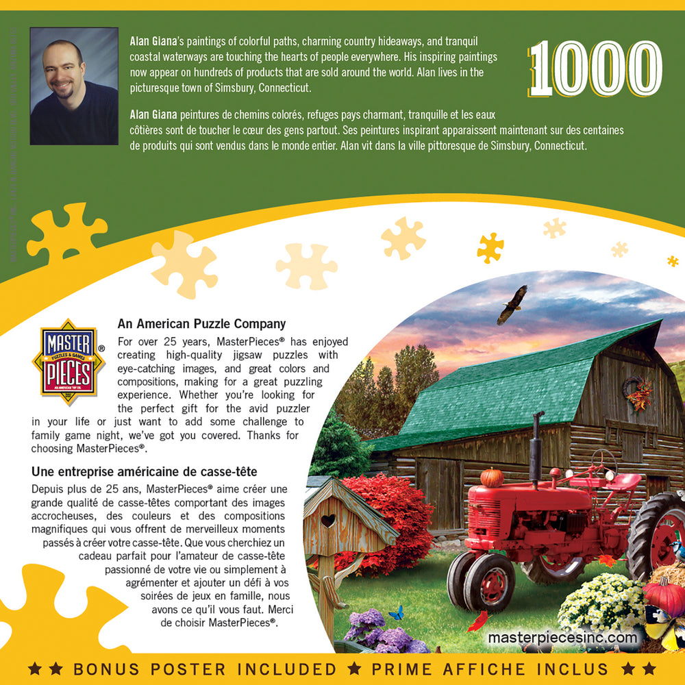 Puzzle Masterpieces: 1000 Piece Farm & Country - Harvest Ranch